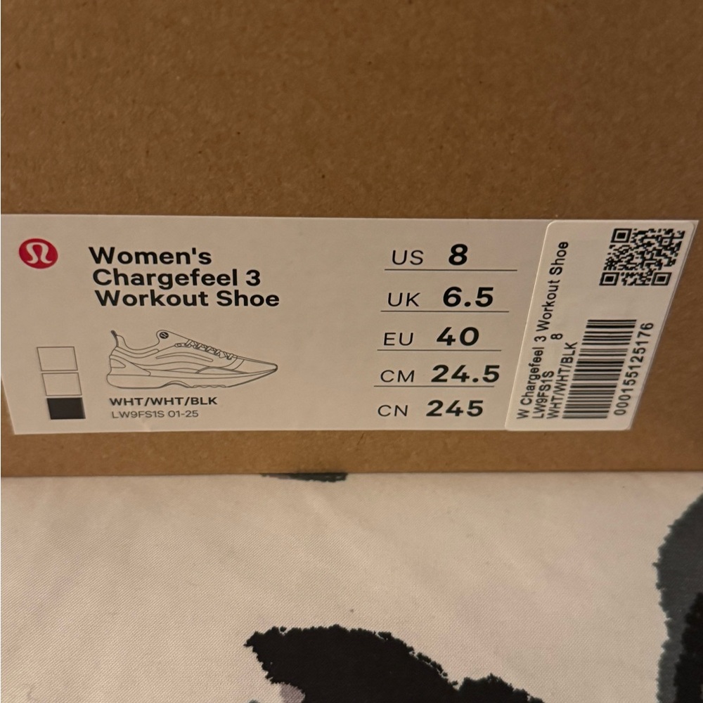 lululemon athletica Women's Chargefeel 3 Athletic Shoe - White and Black